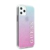 Guess GUHCN58PCUGLPBL iPhone 11 Proróżowo-niebieski/pink blue hard case Glitter Gradient